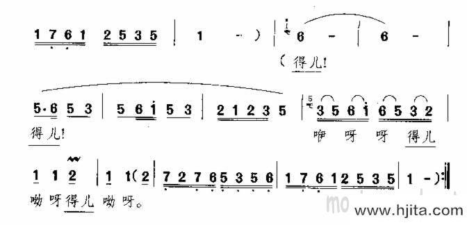 歌曲小九连环 江苏民歌的简谱歌谱下载