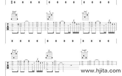 热带雨林吉他谱_SHE_C调完整版_吉他弹唱演示