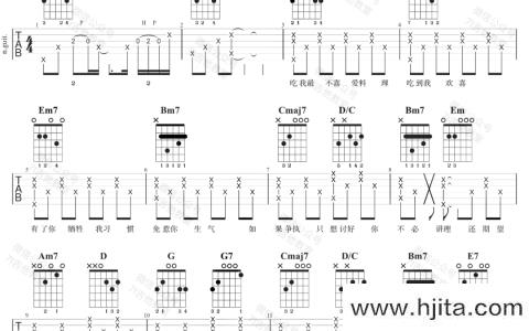 《走狗》吉他谱_G转E调弹唱六线谱_周柏豪