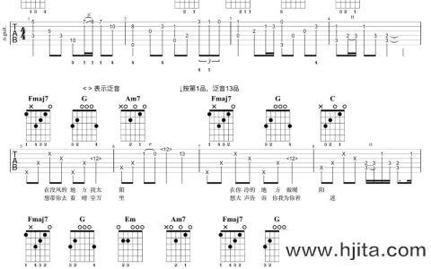 王貳浪《往后余生》吉他谱_原版六线谱_吉他弹唱演示