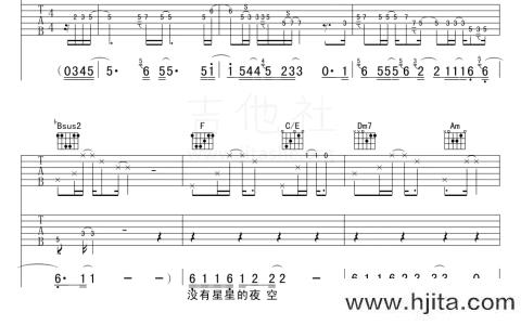 张杰《明天过后》吉他谱_F调原版吉他谱_带前奏