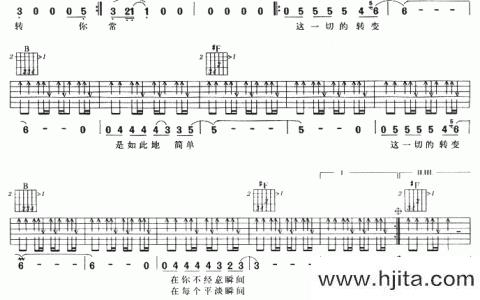 许巍《每一刻都是崭新的》吉他谱