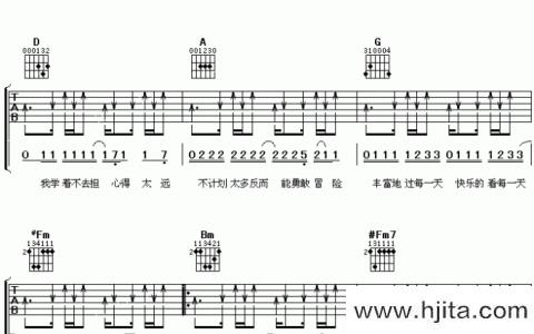 郭静《心墙》吉他谱_《心墙》D调指法吉他谱