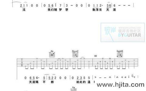 李健《我的朋友》吉他谱_G调吉他弹唱谱