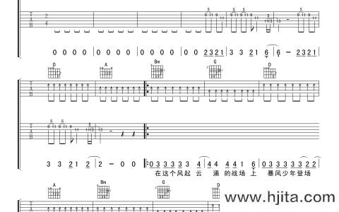逆战吉他谱_张杰_《逆战》F调弹唱六线谱_高清图片谱