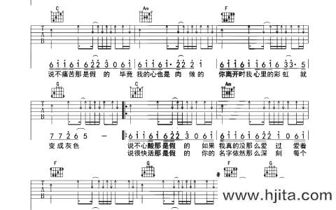 陈雪凝《绿色》吉他谱_《绿色》C调原版扫弦吉他谱