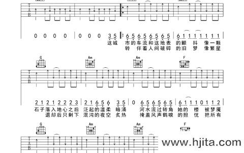 夏日入侵企画《极恶都市》吉他谱_C调吉他弹唱谱