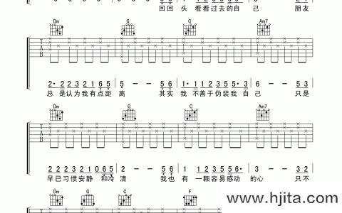 王杰1994吉他谱_王杰_C调指法六线谱_吉他弹唱谱