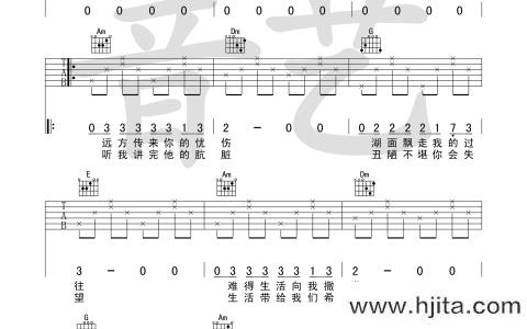 忧伤的过往吉他谱_Jam(阿敬)_C调六线谱_吉他弹唱谱