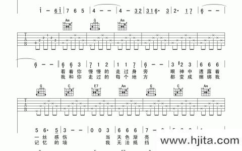 说谎吉他谱 _温兆伦_吉他弹唱谱伴奏谱